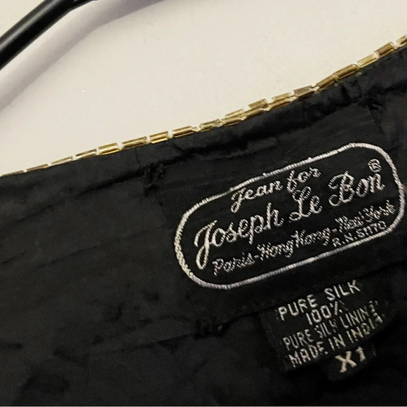 Vintage Joseph Le Bon sequin blazer top plus-size party holiday Christmas - Picture 3 of 8